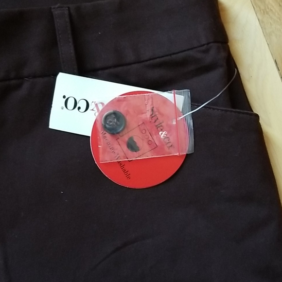 Style & Co. Brown pants sz 18 NWT - Picture 4 of 7